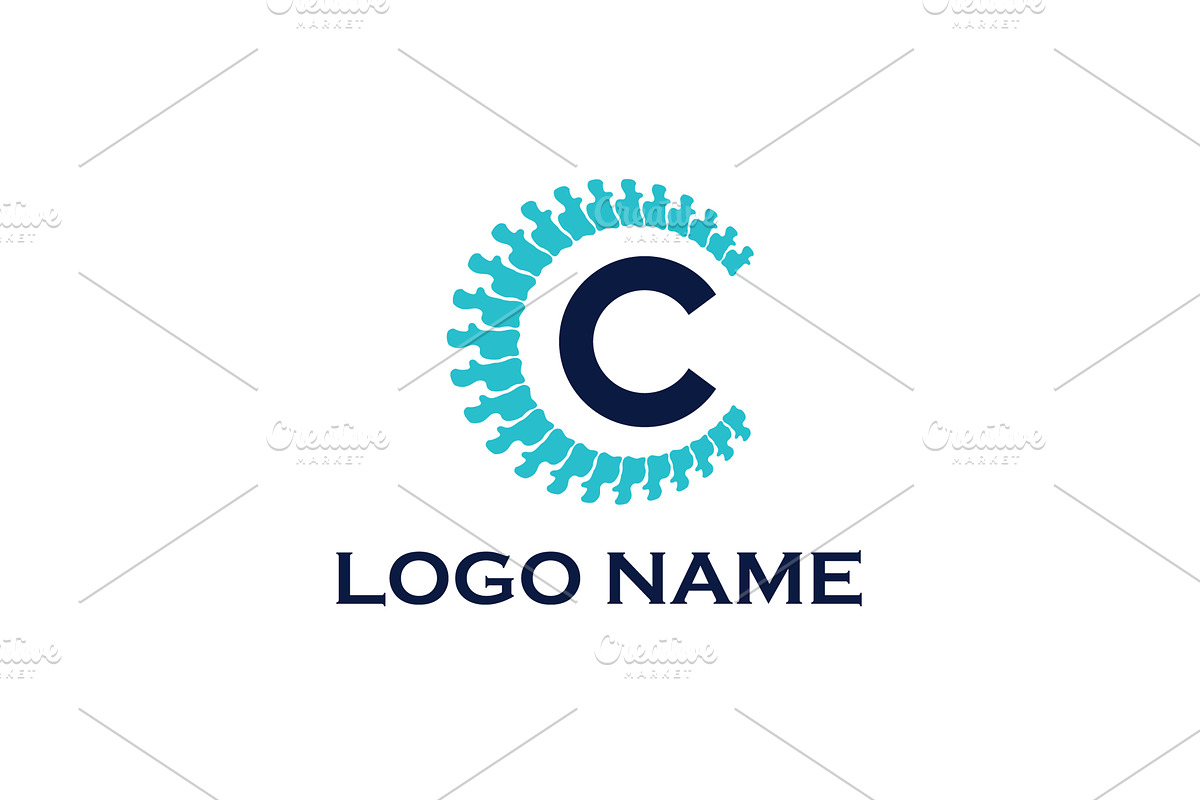 Letter C Chiropractic Logo, a Branding & Logo Template by Avartde Creative