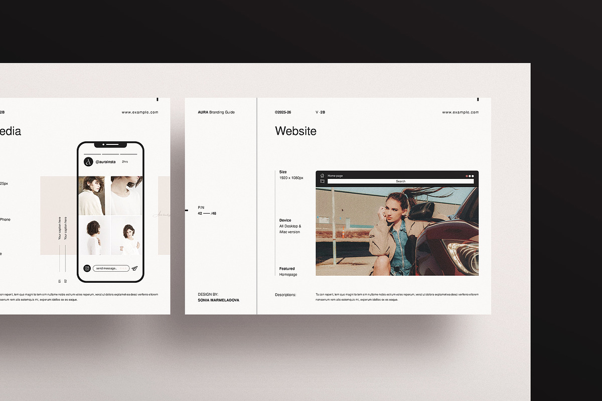 AURA | Brand Guidelines Template, a Branding & Logo Template by ArtisanaAura (Photo 18 of 23)