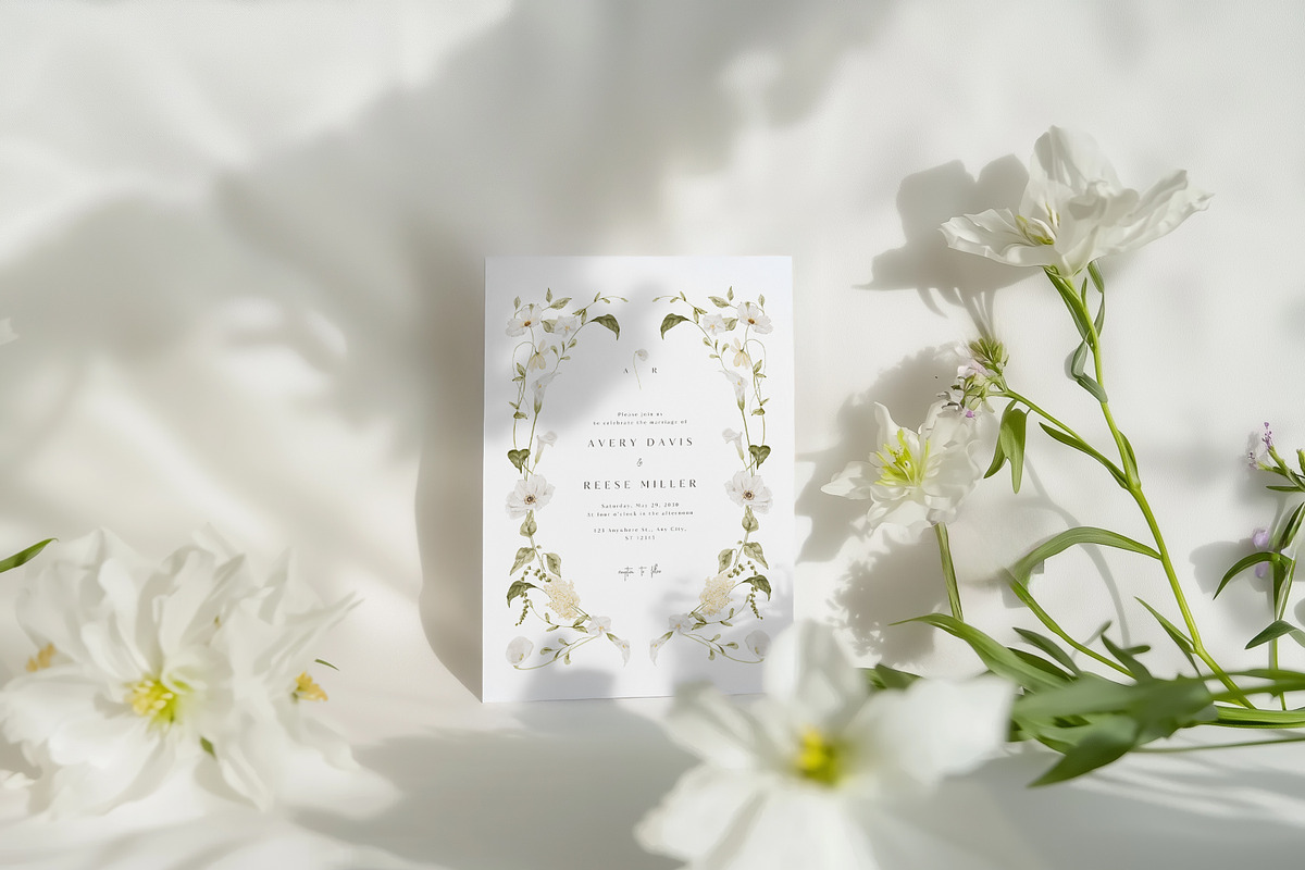 White Florals Watercolor Collection, a Decorative Illustration by Altea Design Studio (Photo 2 of 13)