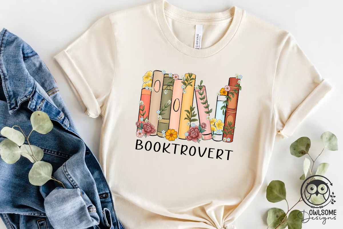 Booktrovert Png Sublimation, a Graphic by Owlsome.Designs (Photo 4 of 5)