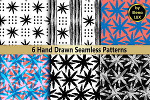 Hand Drawn Seamless Set