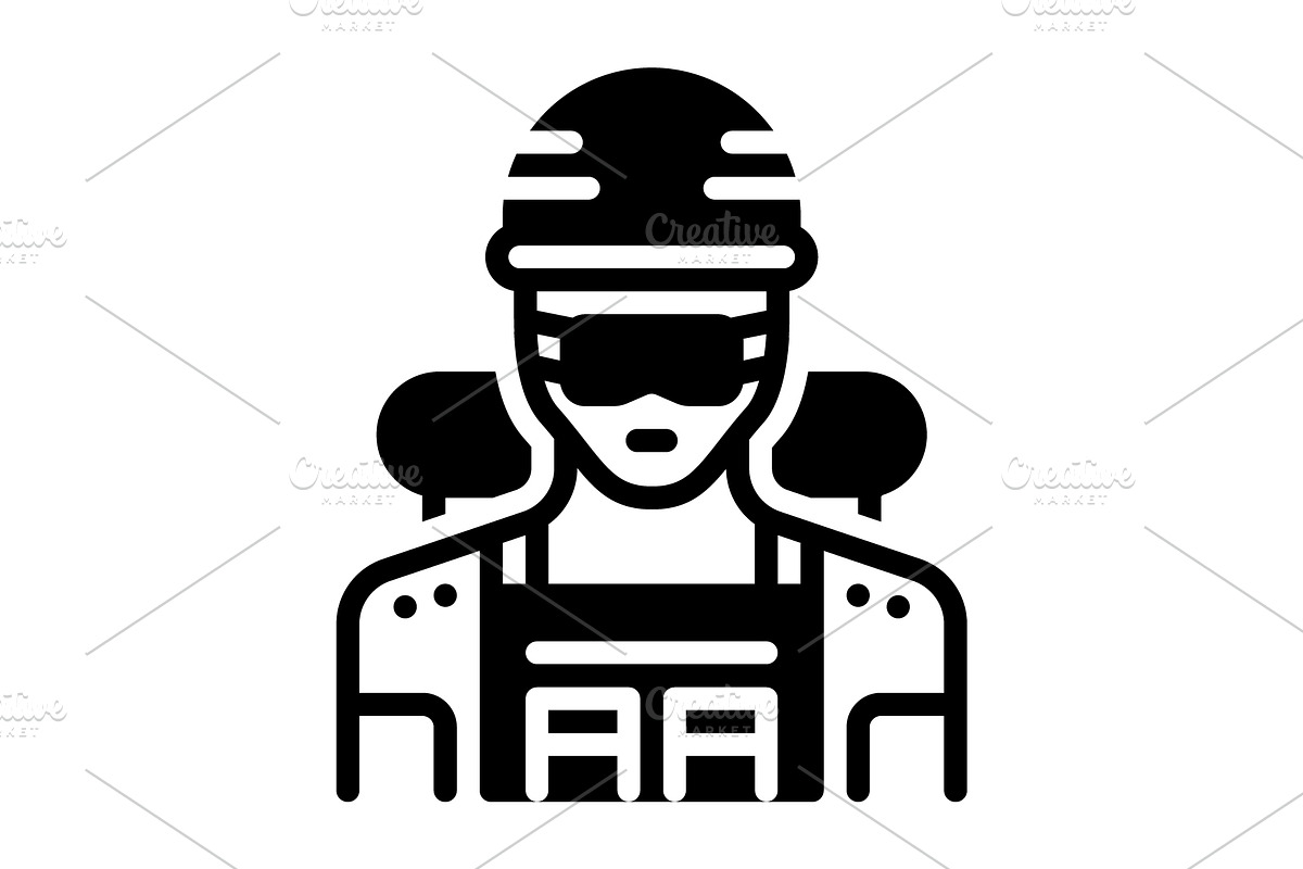 Military army solid icon, a Solid Icon by Creative priyanka