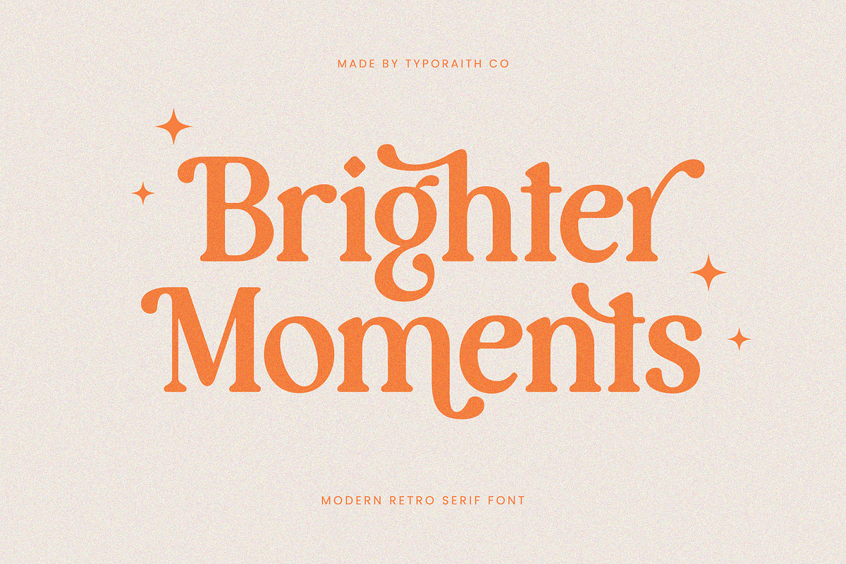 Grove Peach | Modern Retro Serif, a Serif Font by Typoraith Co (Photo 2 of 10)