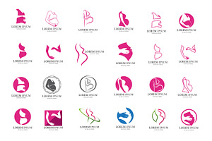 Pregnant Mom Logo Design Template