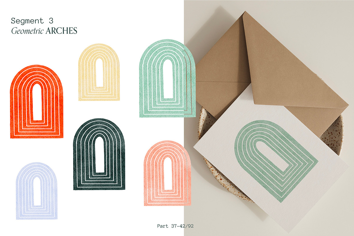 Midcentury Modern Colorful Abstracts, an Illustration by Ines Beatriz (Photo 6 of 10)