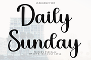 Daily Sunday, a Handwritten Font by InermediaSTUDIO (Thumbnail 1 of 8)