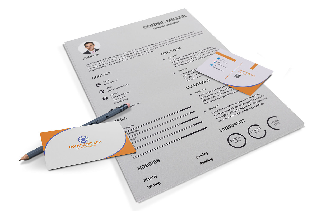 Resume Template and Cover Letter, a Resume Template by designvillage (Photo 2 of 13)