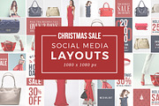Christmas Sale Social Media Layouts, a Templates & Theme by Medialoot (Thumbnail 1 of 6)
