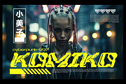 Cyber Kornea - Cyberpunk Mecha Font, a Symbol Font by Mofr 24 (Thumbnail 4 of 8)