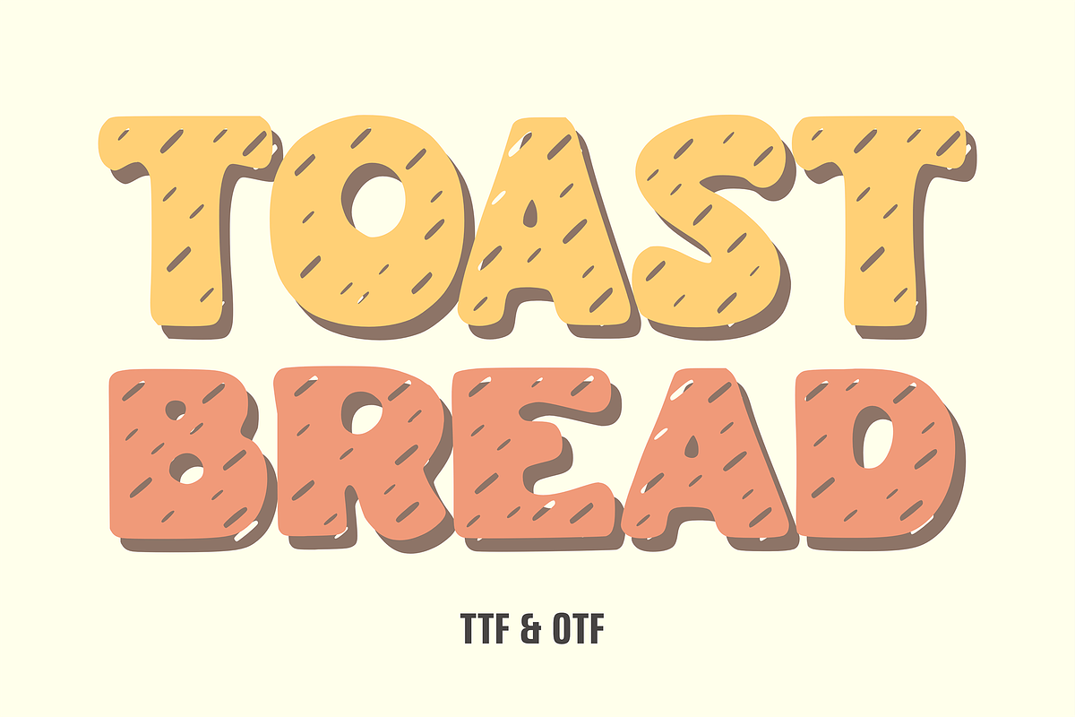Snow Bread - Cartoon Font Types, a Font by KiddoGlyphs Studio (Photo 3 of 3)