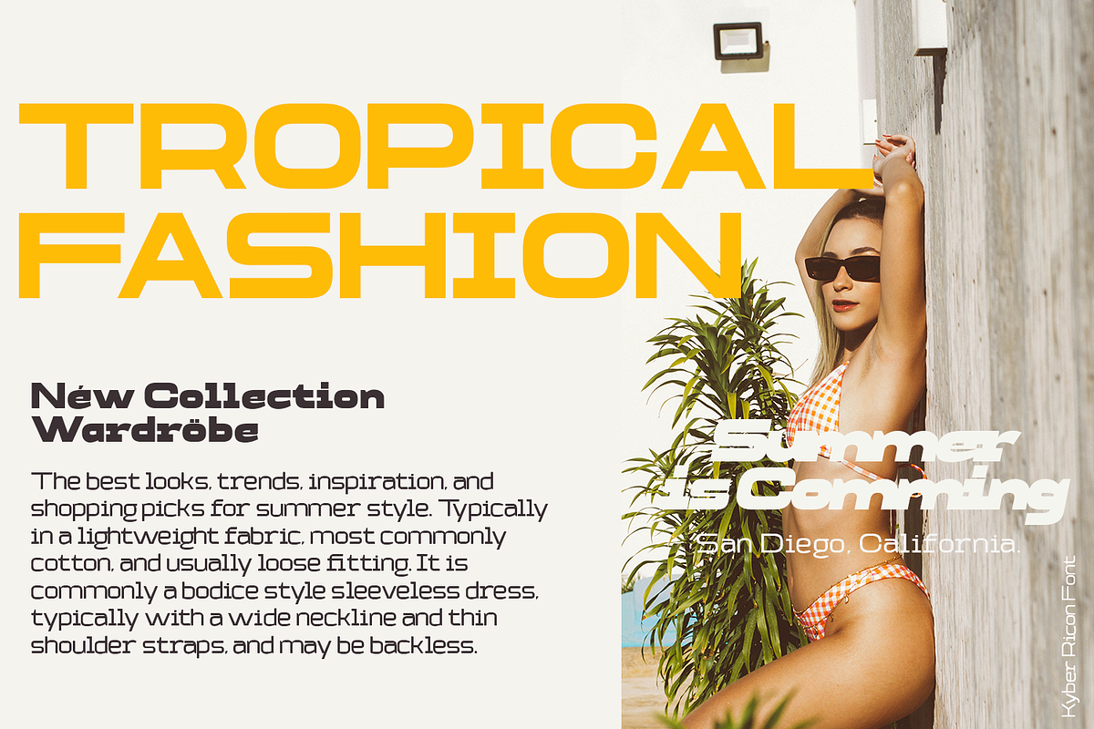Kyber Ricon - Font Family, a Sans Serif Font by TypeClassHeroes (Photo 8 of 14)