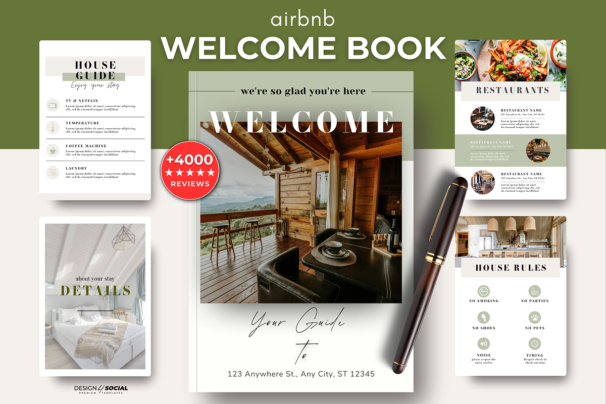 Airbnb Welcome Book Template