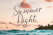 Summer Night Font, a Script Font by Rad Fonts (Thumbnail 1 of 8)