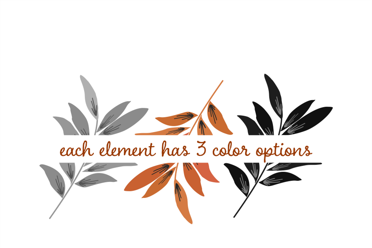 Halloween Leaves and Wreaths, an Illustration by Kelly Jane Creative (Photo 2 of 5)