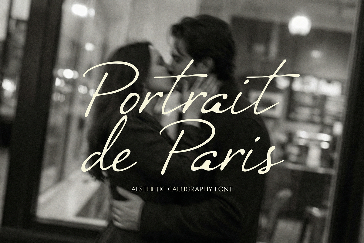 Portrait de Paris Signature Font, a Script Font by gafaroff studio (Photo 1 of 12)