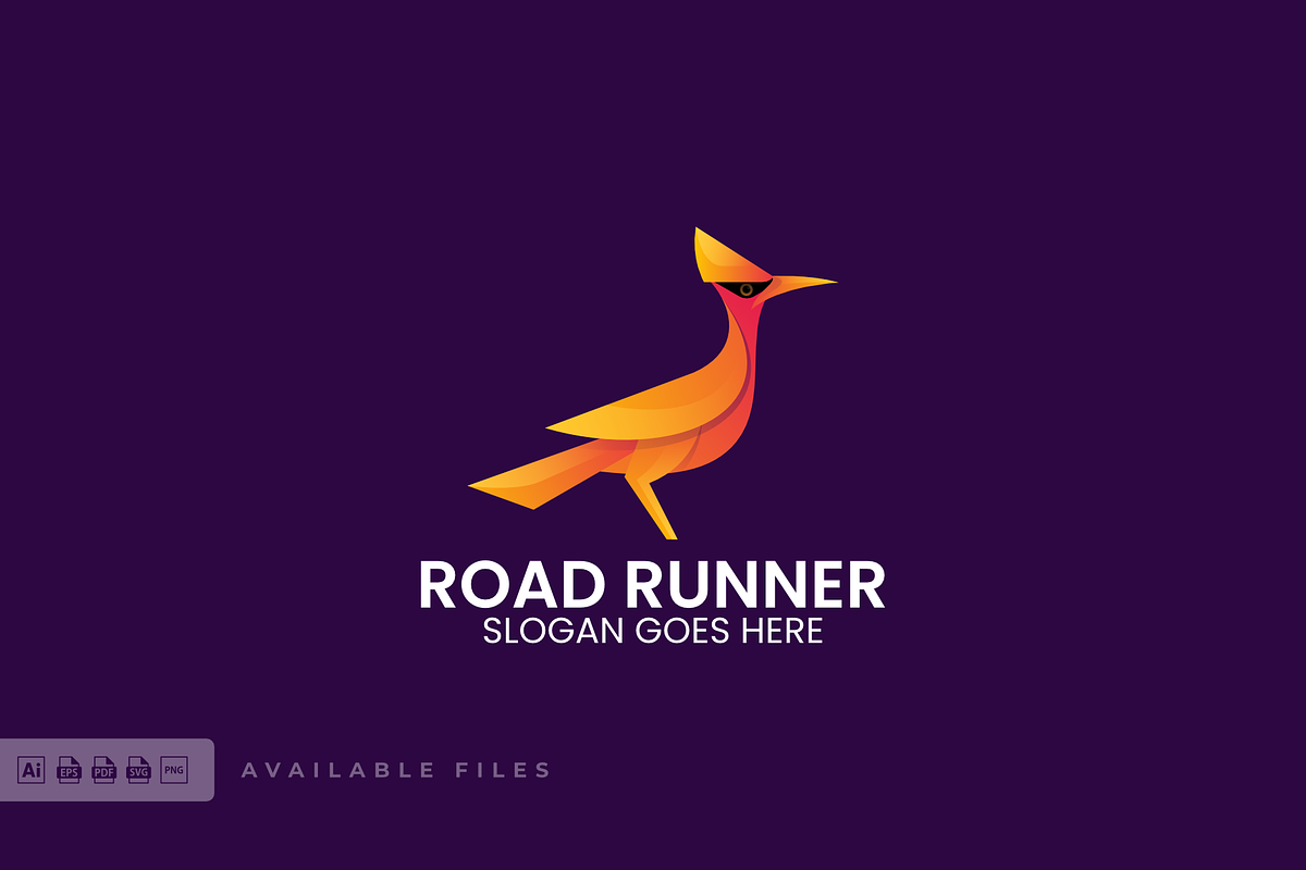 Road Runner Gradient Colorful Logo, a Branding & Logo Template by ivan_artnivora