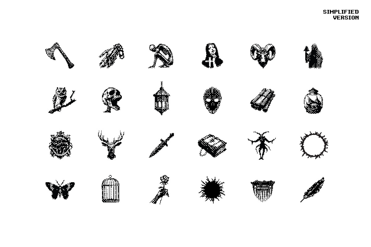 Dark Aesthetic Dithering Bundle, an Object Graphic by pixelbuddha.net (Photo 21 of 22)