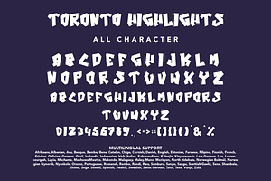 TorontoHighlights - Graffiti Font