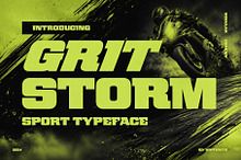 Gritstorm - Sport Typeface