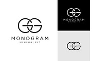 Letter Double G Minimalist Logo, a Branding & Logo Template by ika trisiana (Thumbnail 1 of 2)