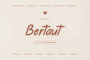 Bertaut Handwritten Font, a Handwritten Font by JNJ Studio (Thumbnail 1 of 10)