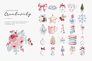 Grandmillennial Christmas Clipart, a Decorative Illustration by Patishop Art (Thumbnail 12 of 14)