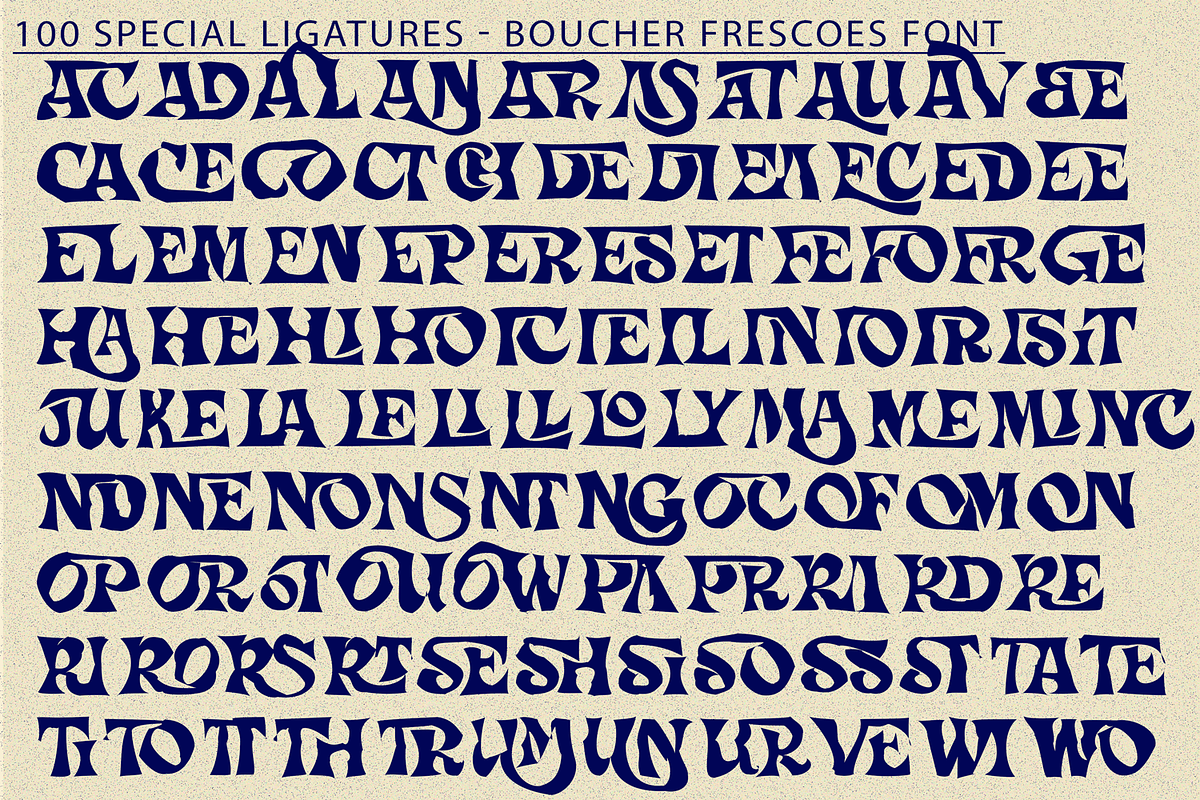 BOUCHER FRESCOES - HORROR FONT, a Serif Font by 177Studio (Photo 7 of 8)