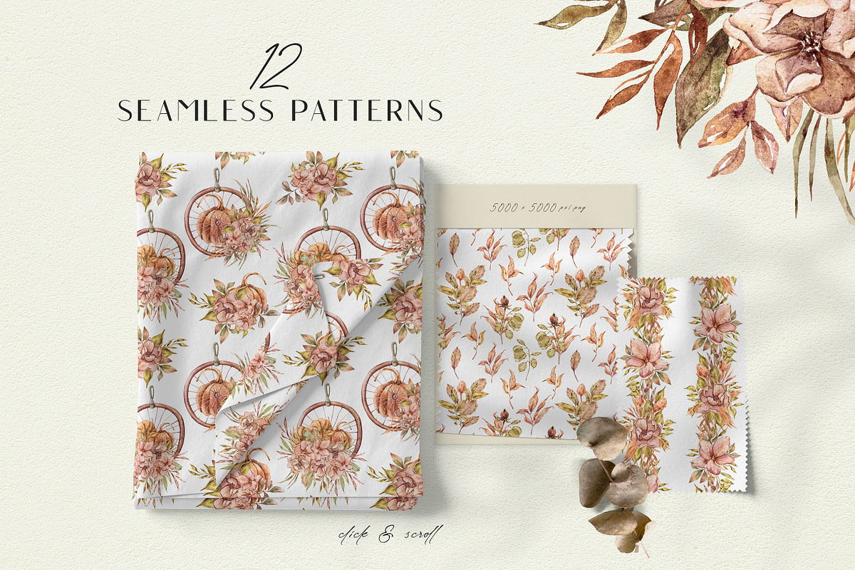 -20% Watercolor PUMPKIN SEASON set, a Texture Illustration by Tiana Geo (Photo 12 of 16)