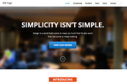 DW One Page Modern - WordPress Theme, a WordPress Template by DesignWall (Thumbnail 1 of 3)