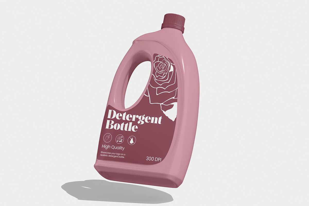 Dishwasher Detergent Bottle Mockup, a Packaging Mockup by Unerispace (Photo 5 of 5)