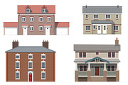 Flat Stylised Houses, an Object Graphic by Industrial Artworks (Thumbnail 2 of 3)