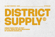 District Supply – Urban Display Font, a Sans Serif Font by shineink.designlab (Thumbnail 1 of 12)