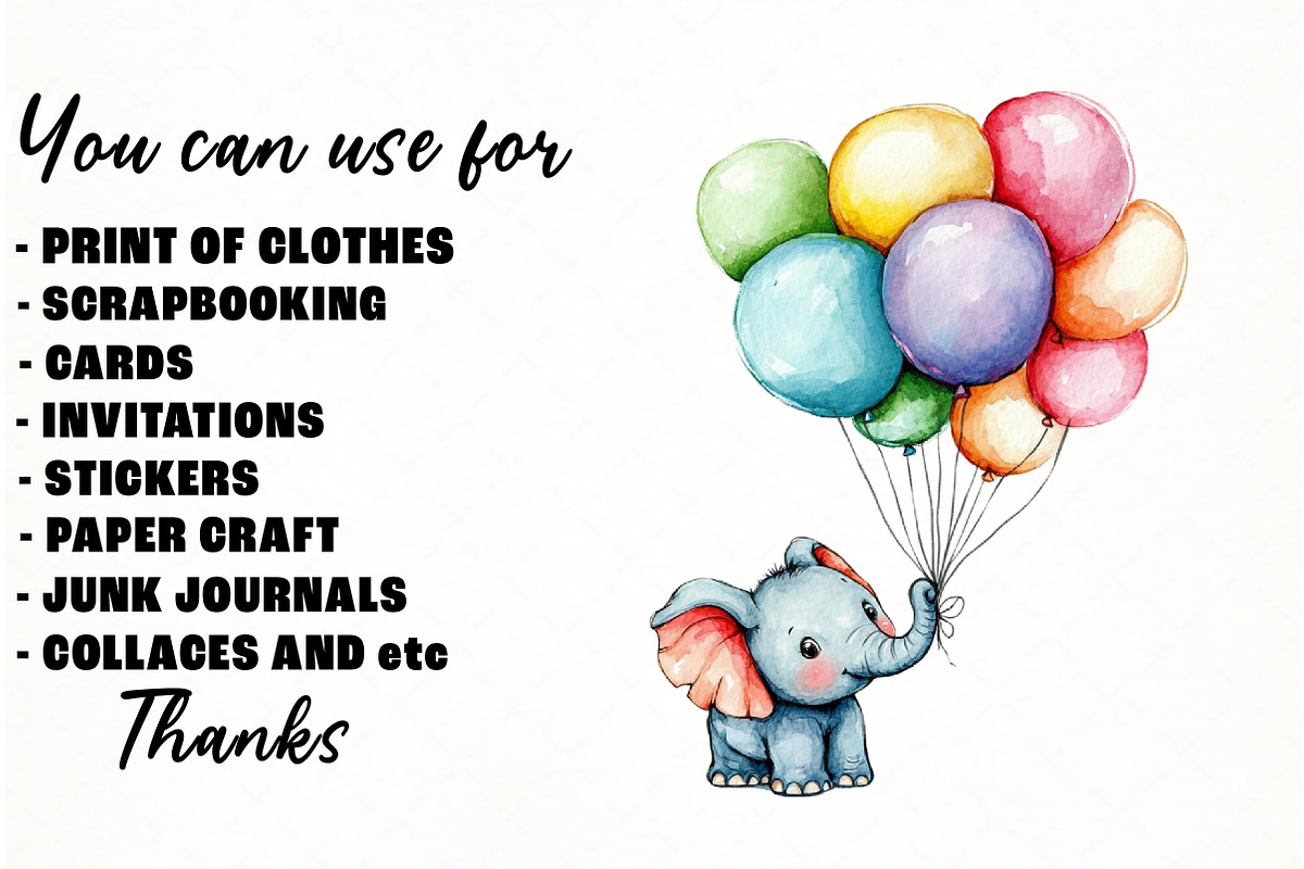 Cute Animal Peeking Clipart, an Illustration by Watercolor design (Photo 4 of 4)