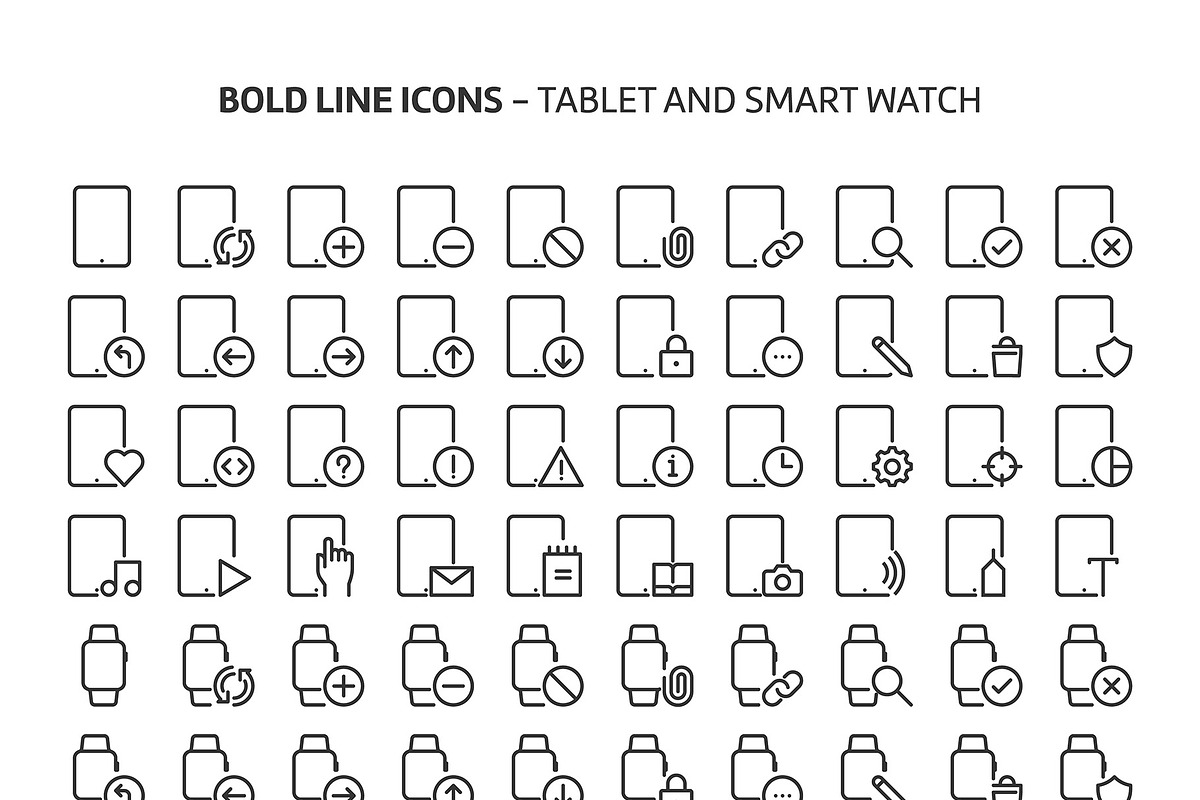 Bold Line Icons, an Outline Icon by Howcolour (Photo 149 of 151)