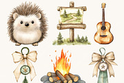 Watercolor Tiny Scouts Clipart, an Object Illustration by SparkyDesignsUS (Thumbnail 5 of 9)