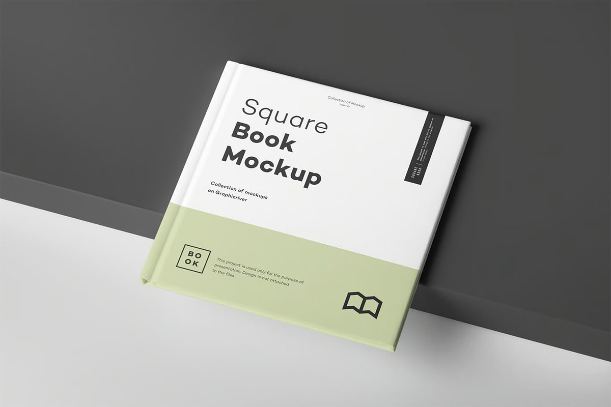 Square Book Mock up, a Books & Magazine Mockup by zippypixelstudio (Photo 16 of 16)