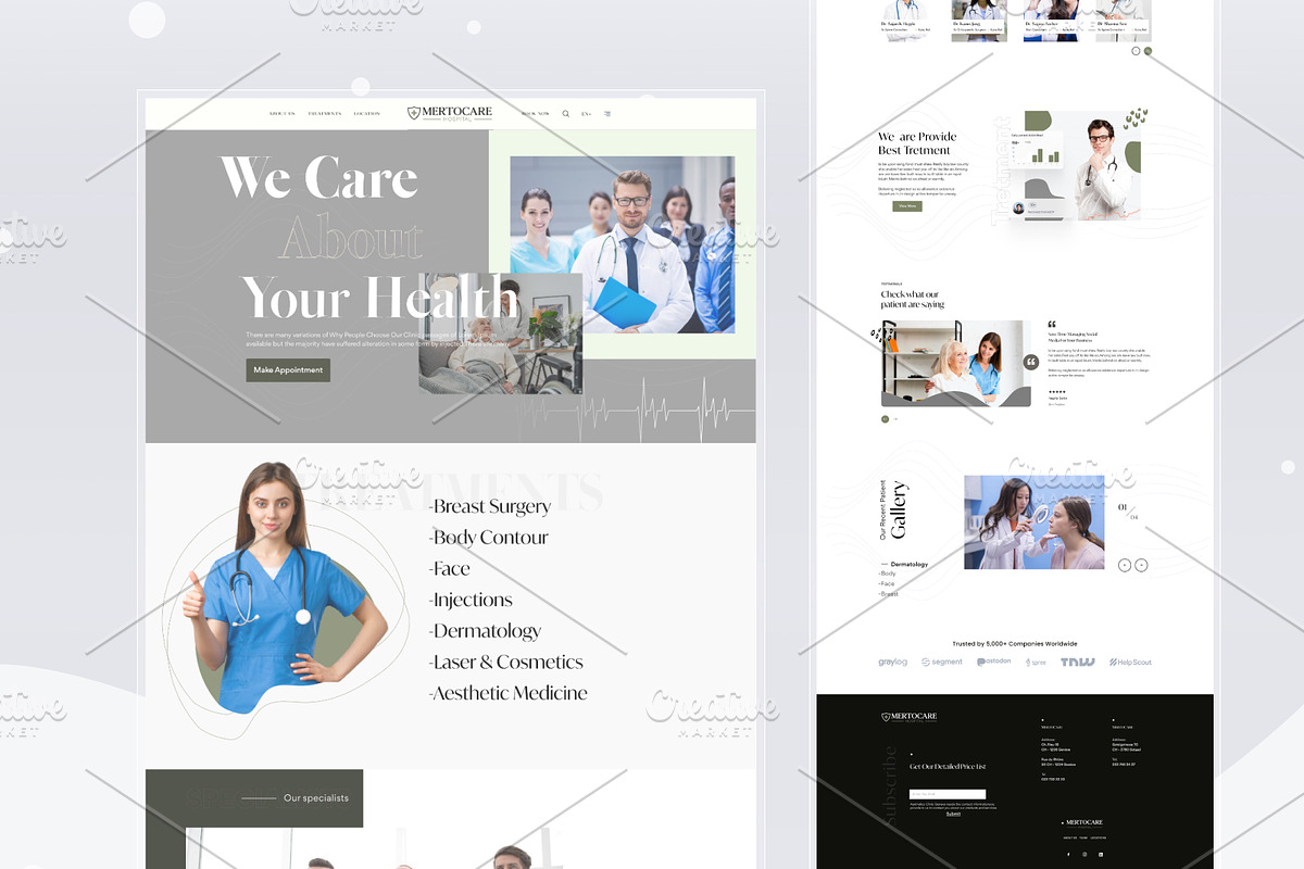 Mega UI Website Template Bundle, a Landing Page Template by DesignsLab (Photo 3 of 22)