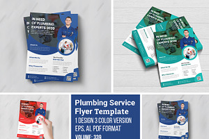 Plumbing Service Flyer Template