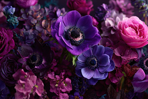 Purple flower arrangement, a Photo by Beautiful things