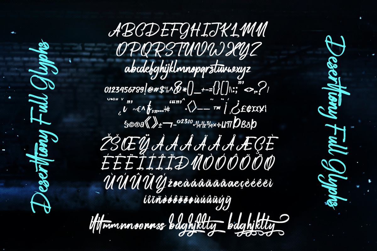 Deserttiony - Handwritten Font preview 5