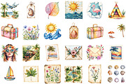 Ephemera Summer Clipart, an Illustration by Sublimation Artist (Thumbnail 2 of 6)