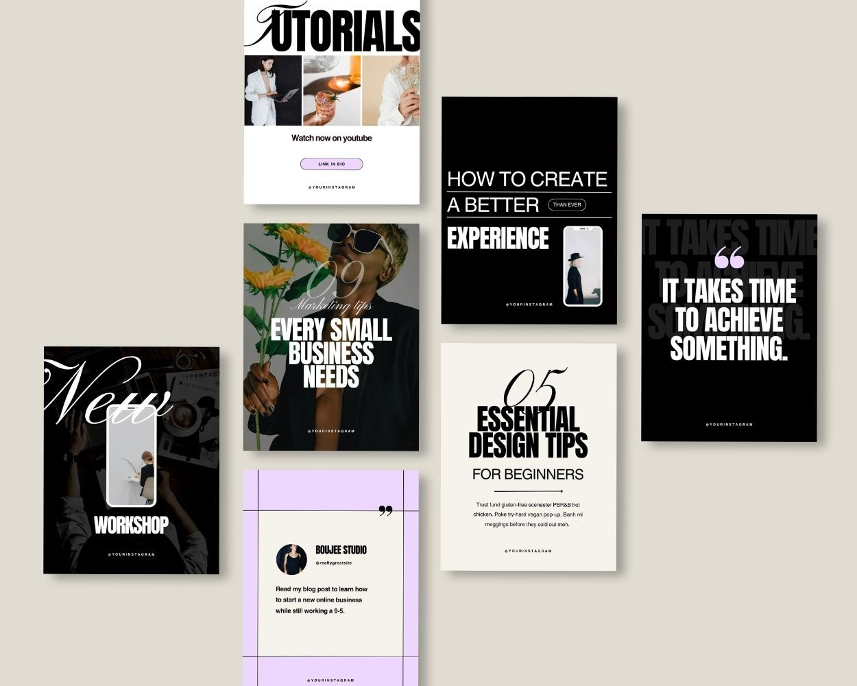 Instagram Post Templates Canva, a Social Media Template by