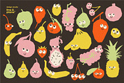 Fruit Buddies - 26 Vector Shapes, an Object Graphic by line & plane (Thumbnail 3 of 9)