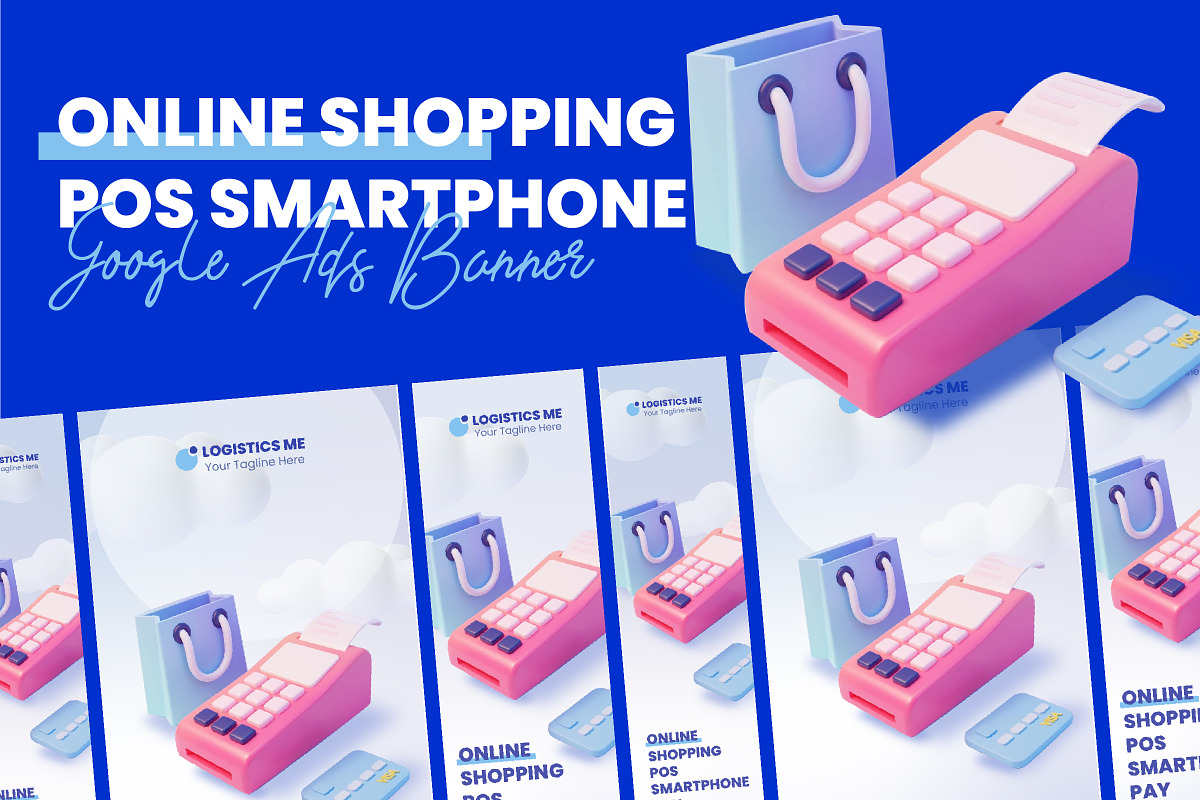 Online Shopping POS Smartphone Pay, a Social Media Template by FoxStore (Photo 2 of 2)