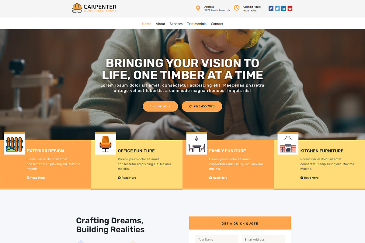 Carpenter WordPress Theme