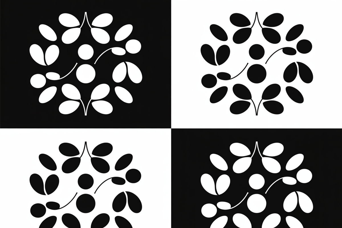 Black and white flower isolated icon, an Illustration by Amazin_art (Photo 13 of 13)