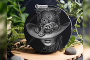 Steampunk Top Hat Mechanical Gears, a Background Graphic by LaseredNinja (Thumbnail 2 of 7)