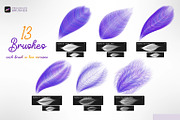 Feathers Procreate Brushes, a Brush Add-On by SPEED APEX (Thumbnail 5 of 7)