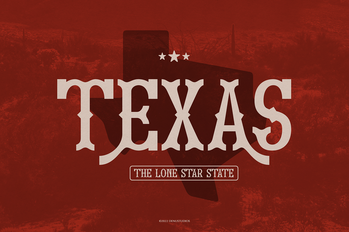 Drexia | Western Typeface, a Slab Serif Font by Denustudios (Photo 2 of 12)