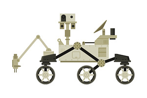 Moon Or Mars Rover, Robotic Space